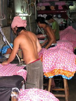 Ironing shirts