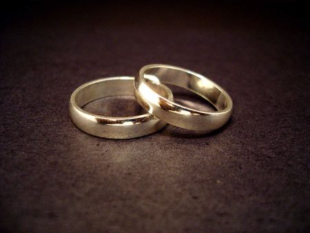 A couple of 14-carat gold wedding rings. Picture taken in Brazil, whe