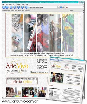 Arte Vivo website design