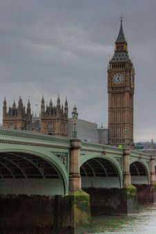 hdr big ben and bridge