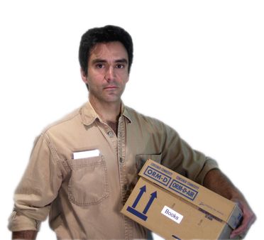 serious delivery man