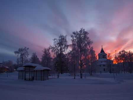 Polar Light. Sky Landscape. Lapland/Laponia. Arctic Sweden. Northern E