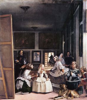 Las Meninas. Oil on canvas, 1050 x 910mm (4 3/8 x 36'). 