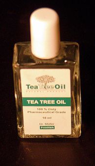 1 little bottle of Tea Tree Oil 1 lahvika Tea Tree Oil | Source self-m
