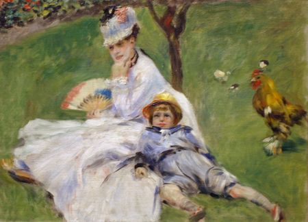 Madame Monet and Her Son by Auguste Renoir