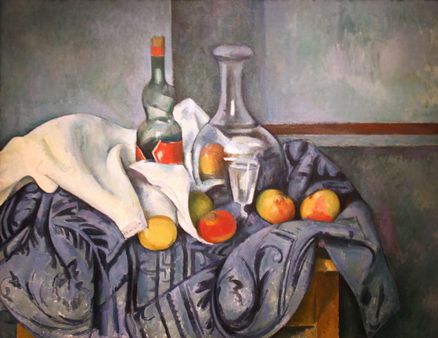 The Peppermint Bottle by Paul Cézanne