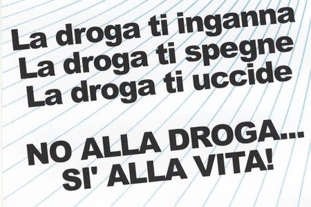 no droghe