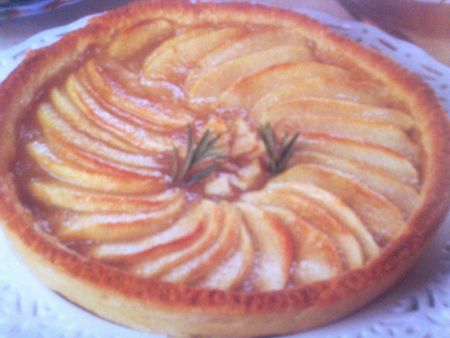 torta di mele, miele e rosmarino
