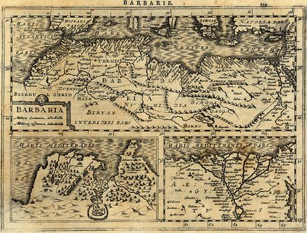 carte ancienne / old map - Barbarie (Maroc, Algeria, Tunisie, Lybia) -