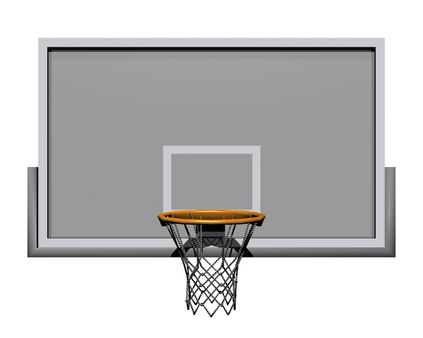 3d basketball isolated on a white background