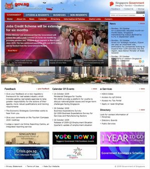 1 Screenshot of main page of Gov. sg portal | Source Gov. sg | Author