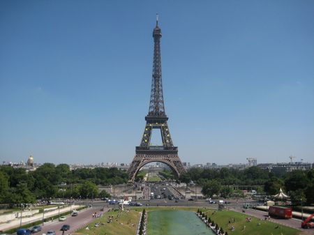 La Tour Eiffel vue depuis le Trocadéro