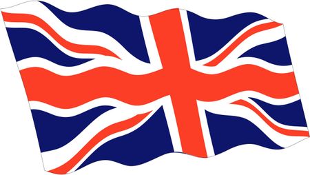 UK Wavy Vector Flag