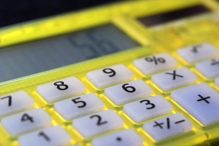 calculator yellow