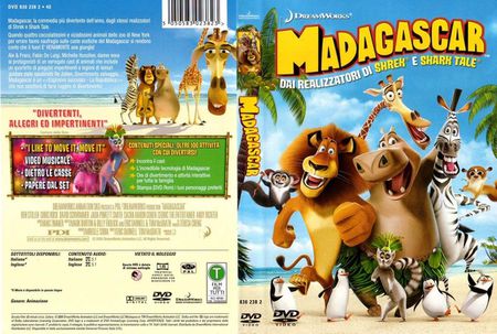 copertina del DVD del film "Madagascar"