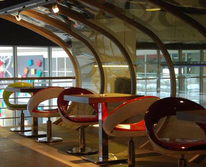 Diner at the shopping mall