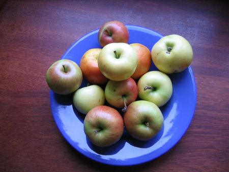 Los frutos del otoño. Manzanas