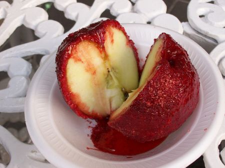 Manzana Cubierta de Chamoy (Apple covered in Chamoy) | Source http://w