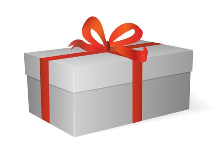 A box with red tape