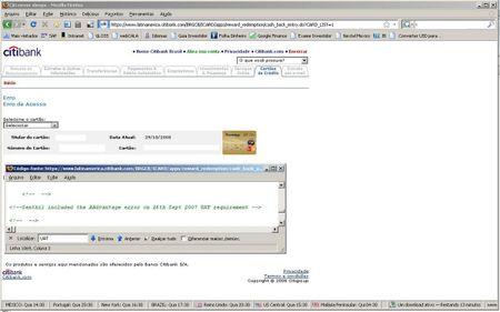 CITIBANK UAT Comments in HTML