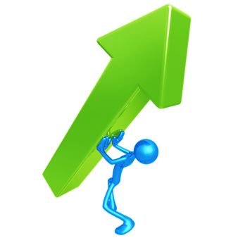 Lifting Market Trend Arrow