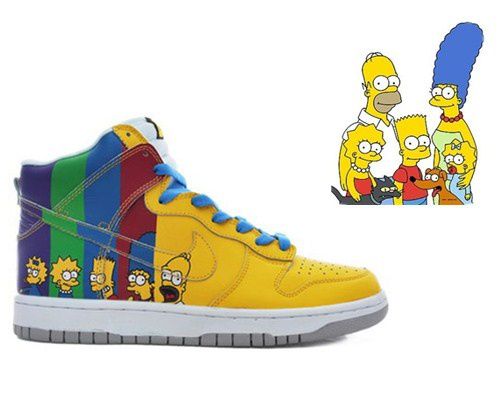 simpsons nike shoes