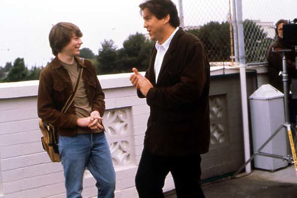 Patrick Fugit (à gauche) et Cameron Crowe (le réalisateur). 