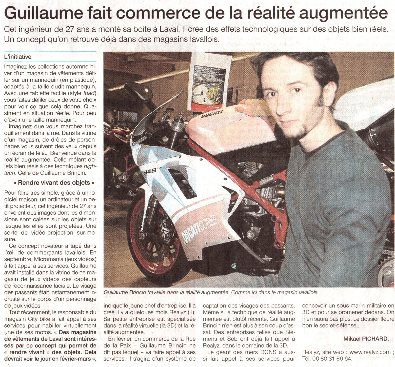 Article ouestFrance 02-01-12