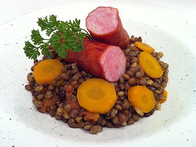 Saucisse Fumée aux Lentilles Saucisse Fumée aux Lentilles