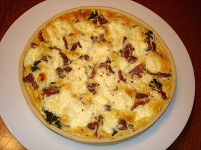 Quiche à la Roquette Fromage de Chèvre et Jambon Cru Quiche à la Roquette Fromage de Chèvre et Jambon Cru