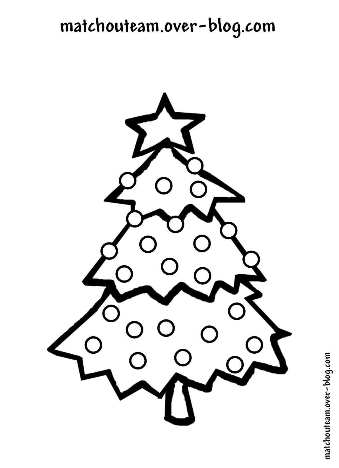 coloriage gommette sapin noel