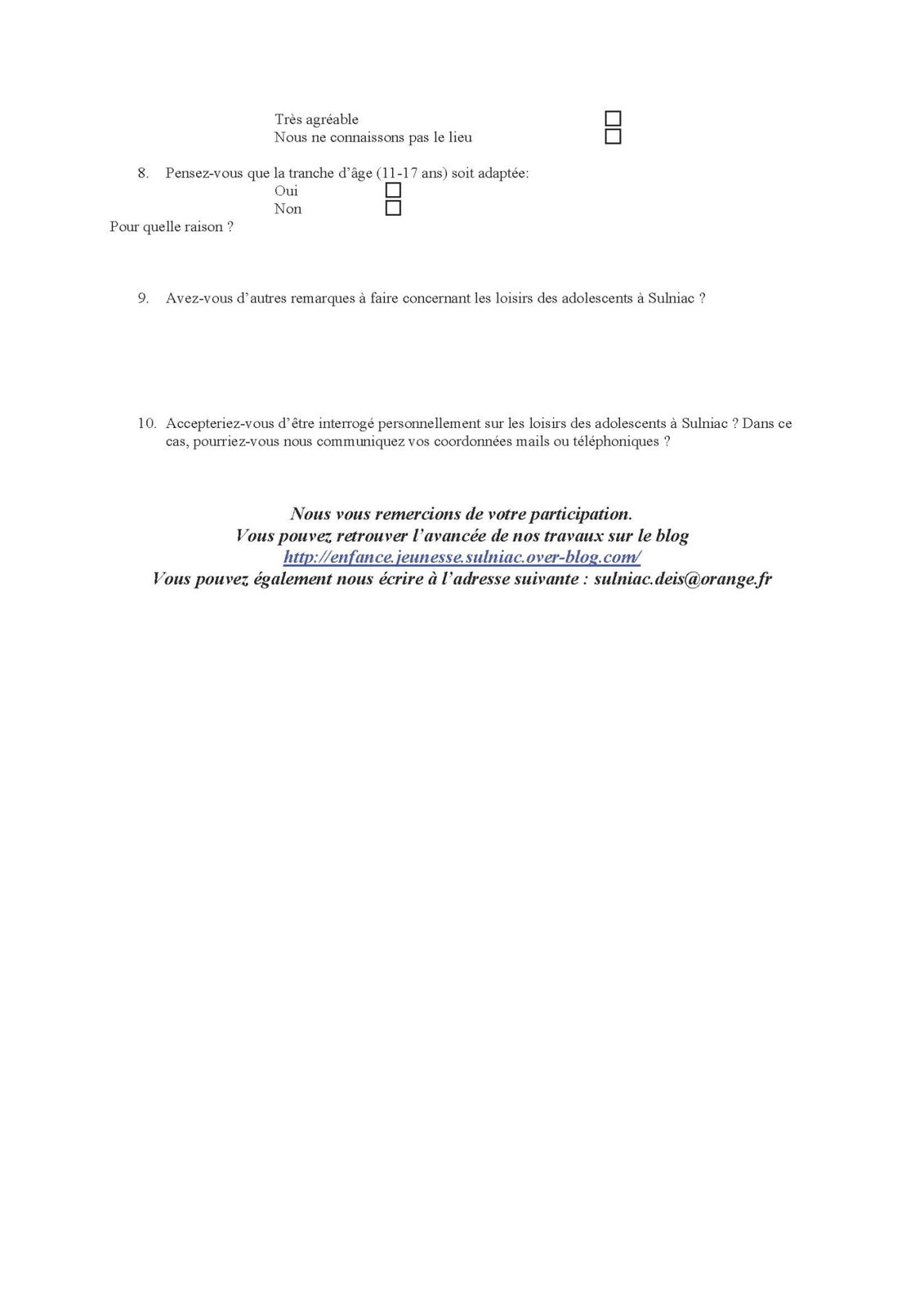 Questionnaires regroupés Page 4