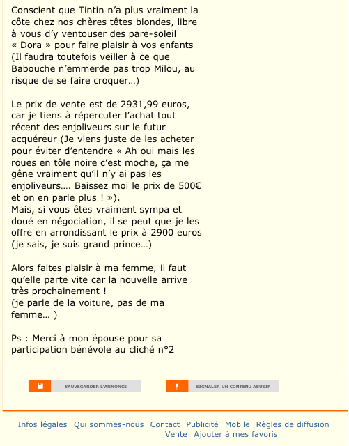 annonce rigolote site de rencontre