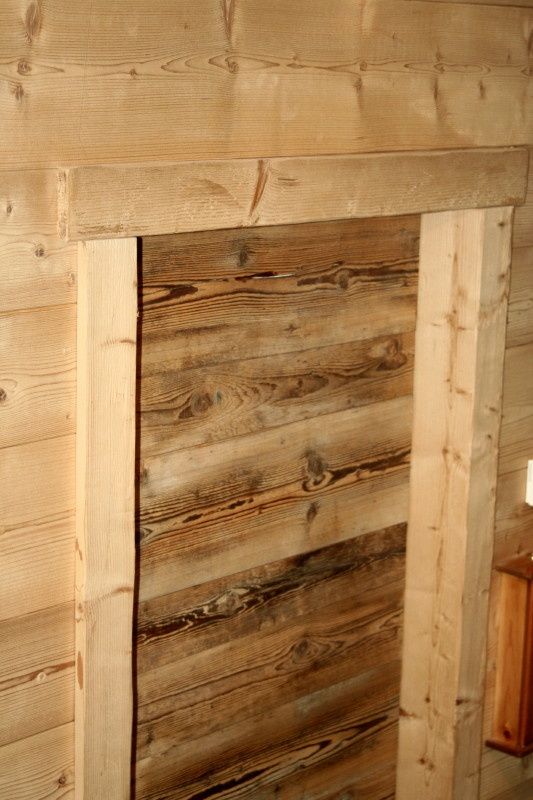 Habillage porte bois
