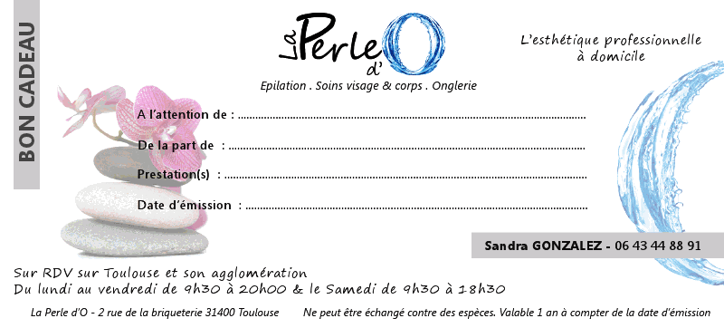 Bon cadeau - la perle d'O