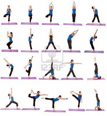 6457039-femme-dans-plusieurs-positions-de-yoga--collection