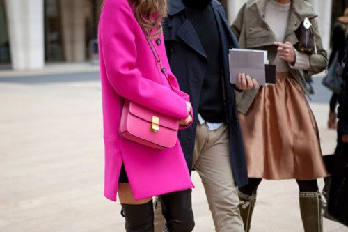 celine pink handbag  
