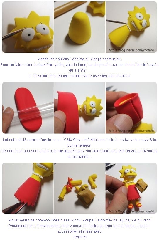 Tutoriel : Comment faire la famille Simpson en Fimo - Le blog de Miss Kawaii