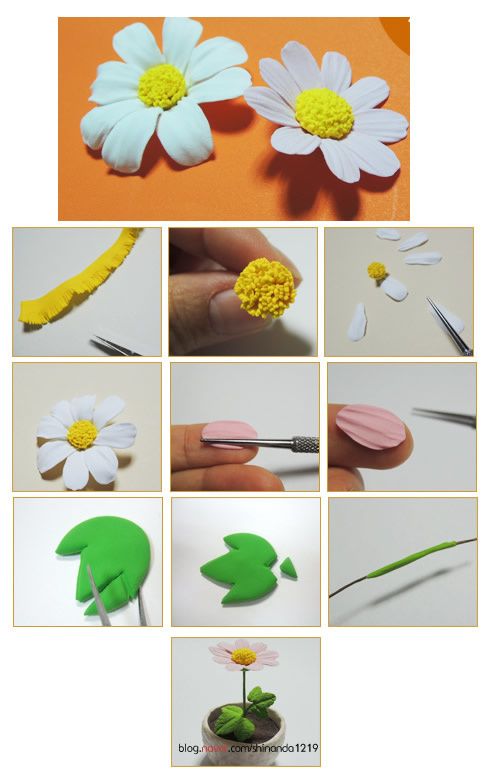 Tutoriel : Comment faire une marguerite en Fimo - Le blog de Miss Kawaii