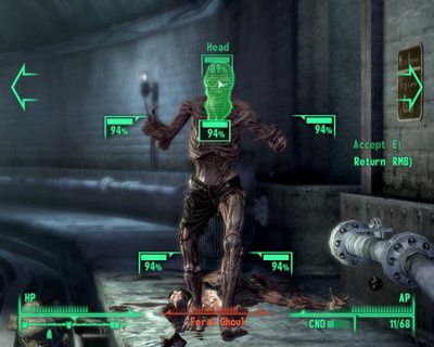 Fallout3 38 VATS feral