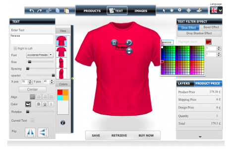 Design Custom T-shirt Online by Custom T-shirt Design Software. - Custom  Design Tool Software