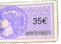 timbre fiscal 35€