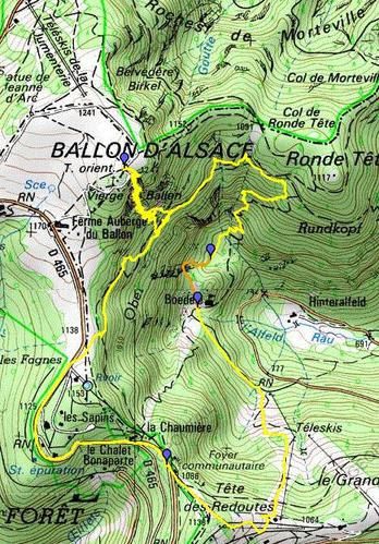 Ski de rando : Ballon d'Alsace - Couloir de la Vierge - Le Petit Alpiniste  Illustré