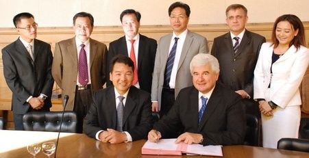 délégation de De Qing reçue au Raincy
