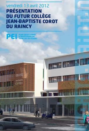 présentation du futur collège Corot au Raincy