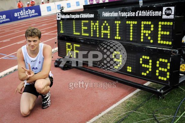 christophe lemaitre 100m Record France