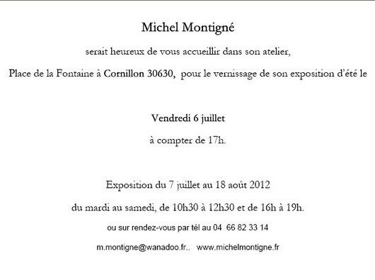 Invitation Michel Montigné 1