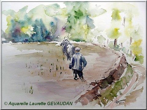 Aquarelle Laurette Gevaudan 1