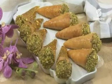 Cornets aux gateaux secs