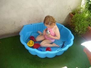 Piscine sur le balcon